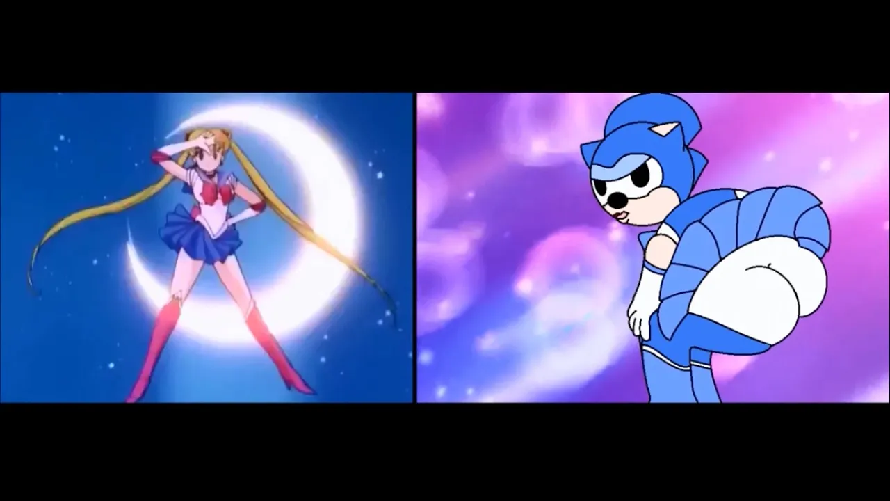Sailor Moon + Sonic Underground - Side by Side Comparison